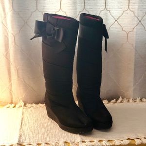Kate Spade Cagney Satin Bow Tall Boot